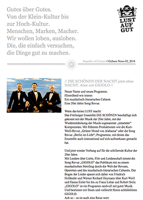Culture-News Februar 2014